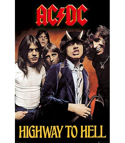 Amazon.co.jp: ミュージックアートプリントポスター AC/DC バック